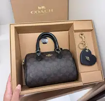 coach Boxed Mini Rowan Crossbody Bag And Mirror Bag Charm Set ccl59