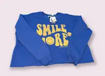 Blue Cropped Sweater