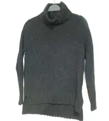 Patagonia  Womens Off Country Turtleneck Charcoal Gray Chunky Knit Sweater XS