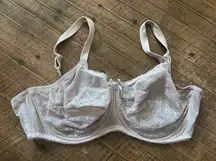 Wacoal retro chic full figure lacy unlined 40DD nude sexy bra