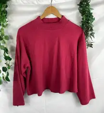 june & hudsen textured high neck sweater M