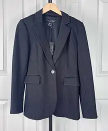 Rachel Zoe Pinstripe One Button Blazer