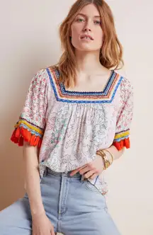 Maeve Paolina Tasseled Blouse