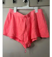 SKIMS Light French Terry Lounge Shorts - Bright Coral
