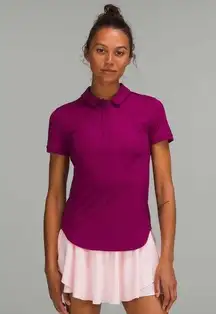 Lululemon Quick-Drying Short Sleeve Polo Shirt
Magenta Purple