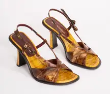 SIES‎ MARJAN Diana Embossed Leather Croco Heel Sz 36 (US 6) NEW W DUSTBAG