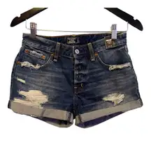 Low Rise Boyfriend Shorts