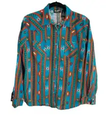 Wrangler's Retro Pearl Snap Button Down Long Sleeve Shirt