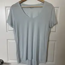 Athleta Essence Vital Tee Short Sleeve Athletic Shirt Size Small Light Blue