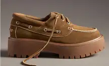 Jeffrey Campbell Crushed-T Lug Platform Boat Shoes. Size 8. MSRP $175