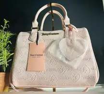 Juicy Couture Fame Pink Satchel W/Charm And Crossbody Strap​