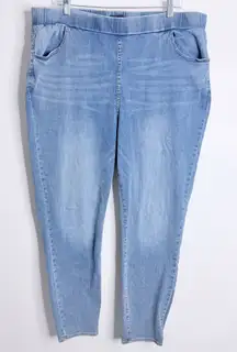 Universal Standard Pull On Jeans Blue Size 22/24 (L) Stretchy Casual Skinny Fit
