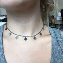 gunmetal necklace