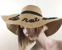 Do Not Disturb Summer Straw Hat