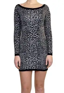 Snow Leopard Sweater Dress - 10