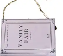 Vanity fair purple book purse