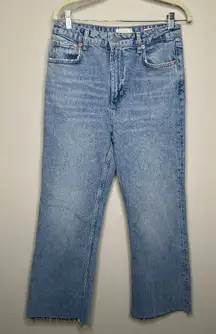 NEW Rails Sunset High Rise Crop Flare Jeans Blue Women's 29