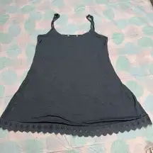 BKE Lace Trim Woman’s Tank Top Spaghetti Strap Size Small