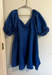 day and moon Blue  dress