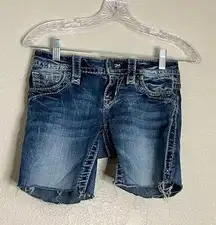 Rock revival boot cut off jean shorts 24