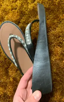 Sparkly Wedged Sandals