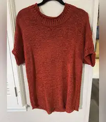 Versona Terracotta Knit Crew Neck Sweater
