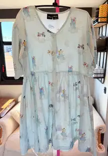 Disney Cinderella character print Button-Down Dress size large