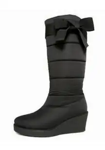 Kate Spade Cagney Quilted Bow Wedge Boots