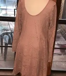 Dress pink lace