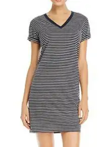 Alexander Wang  V neck striped tee shirt dress size medium