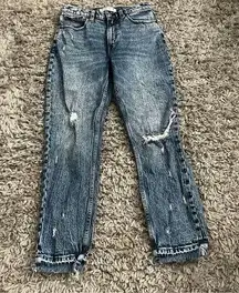 Abercrombie & Fitch distressed the mom high rise jeans 26 2R