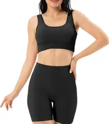 Athletic Set Biker Shorts & Sports Bra