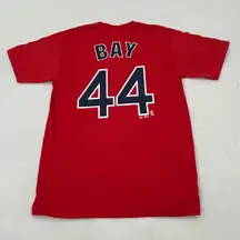 Vintage Boston Red Sox Jason Bay 44 MLB Baseball  Red Jersey Shirt adult size M