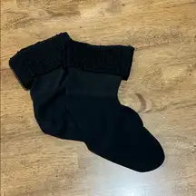 Hunter Women's Black Knit Cuff Socks