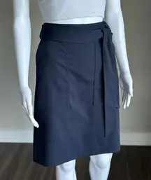 Banana Republic Navy Utility Tie-Waist Pencil Skirt