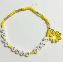 Taylor Swift Eras Tour Friendship Bracelet Jump Then Fall Fearless Flower Charm