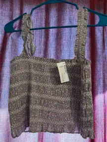 French Connection Smocked Floral Top