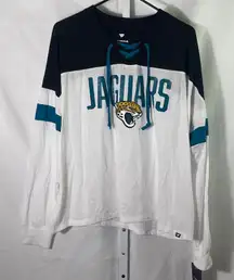 NWT Jacksonville Jaguars NFL Fanatics Tee - Womens Size XL - Black/Teal