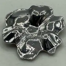 Vintage Monet large pansy brooch in silver color 1980’s