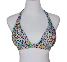 Confetti Push Up Sexy Modern Bikini Swim Top sz Small