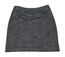 Pure Amici Women’s Size‎ Large Skirt Leopard Print Preppy Classic City Party