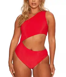 Beach Riot Celine One Shoulder Cutout One Piece Swimsuit