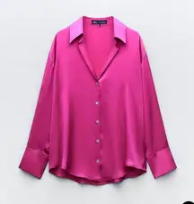 Satin Effect Basic Shirt