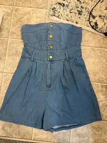 Jean romper 