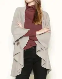 Look By M Women's Basic Gray Shawl Vest 4 In 1 One Size Academia Boho Lagenlook