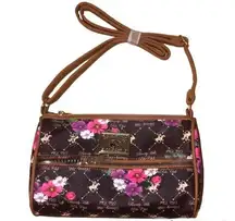 Beverly Hills Polo Club Floral Crossbody Handbag NEW