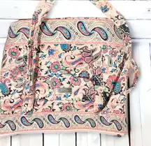 Kate Spade Vintage Pink Fabric Paisley Handbag‎ Totebag