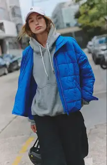 FP Movement Pippa Packable Puffer Jacket in Mid Atlantic Size XL