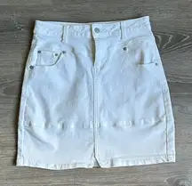 Chelsea & Violet Cream Pencil Skirt