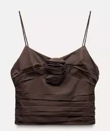 Zara NWTs Brown Tank